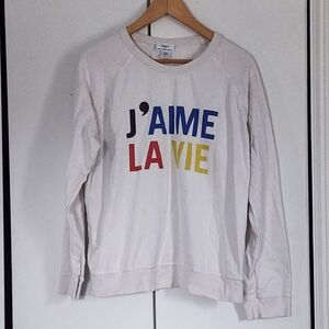 Clare V. Cream Crewneck Sweatshirt